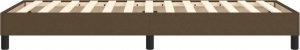 vidaXL vidaXL Łóżko kontynentalne, ciemnobrązowe, obite tkaniną, 80x200 cm 6