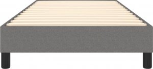 vidaXL vidaXL Łóżko kontynentalne, ciemnoszare, obite tkaniną, 80x200 cm 5