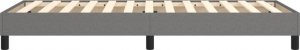 vidaXL vidaXL Łóżko kontynentalne, ciemnoszare, obite tkaniną, 80x200 cm 6