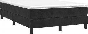 vidaXL vidaXL Łóżko kontynentalne, czarne, obite aksamitem, 120x200 cm 3