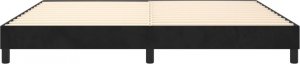 vidaXL vidaXL Łóżko kontynentalne, czarne, obite aksamitem, 200x200 cm 5