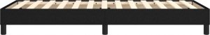 vidaXL vidaXL Łóżko kontynentalne, czarne, obite tkaniną, 90x190 cm 6