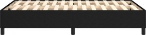 vidaXL Łóżko kontynentalne, czarne, tapicerowane tkaniną, 120x200 cm 6