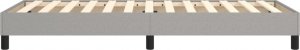 vidaXL vidaXL Łóżko kontynentalne, jasnoszare, obite tkaniną, 80x200 cm 6