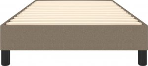 vidaXL vidaXL Łóżko kontynentalne, kolor taupe, obite tkaniną, 80x200 cm 5