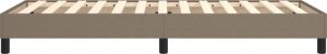 vidaXL vidaXL Łóżko kontynentalne, kolor taupe, obite tkaniną, 80x200 cm 6