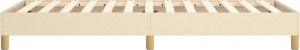 vidaXL Łóżko kontynentalne, kremowe, tapicerowane tkaniną, 80x200 cm 6