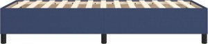 vidaXL Łóżko kontynentalne, niebieskie, obite tkaniną, 90x200 cm 6