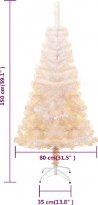 vidaXL Choinka sztuczna na stojaku Tęczowa 6