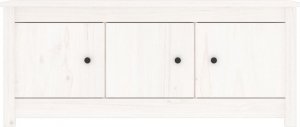 vidaXL vidaXL Szafka na buty, biała, 110x38x45,5 cm, lite drewno sosnowe 3