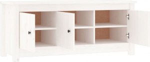vidaXL vidaXL Szafka na buty, biała, 110x38x45,5 cm, lite drewno sosnowe 4