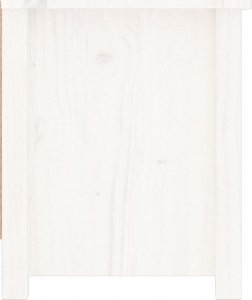 vidaXL vidaXL Szafka na buty, biała, 110x38x45,5 cm, lite drewno sosnowe 5