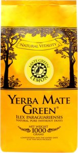 YERBA MARKET Yerba Mate Green LEMON 1kg CYTRUSOWY SMAK I ZAPACH 1