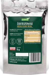 Uniflora LIOFILIZOWANE suszone mrozem kiełki fasoli mung 5g KWAS FOLIOWY BŁONNIK POKARMOWY UNIFLORA 2