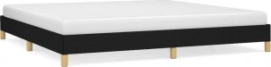 vidaXL vidaXL Rama łóżka, czarna, 200x200 cm, obita tkaniną 2