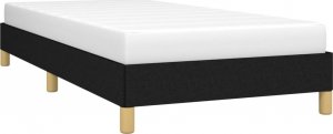 vidaXL vidaXL Rama łóżka, czarna, 90x190 cm, obita tkaniną 3