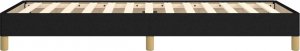 vidaXL vidaXL Rama łóżka, czarna, 90x190 cm, obita tkaniną 6