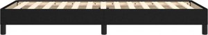 vidaXL vidaXL Rama łóżka, czarna, 90x200 cm, tapicerowana tkaniną 6