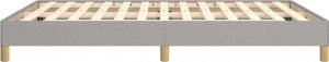 vidaXL vidaXL Rama łóżka, jasnoszara, 140 x 200 cm, tapicerowana tkaniną 6