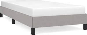 vidaXL vidaXL Rama łóżka, jasnoszara, 90 x 200 cm, tapicerowana tkaniną 2