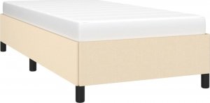 vidaXL vidaXL Rama łóżka, kremowa, 80 x 200 cm, tapicerowana tkaniną 3