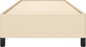 vidaXL vidaXL Rama łóżka, kremowa, 80 x 200 cm, tapicerowana tkaniną 5