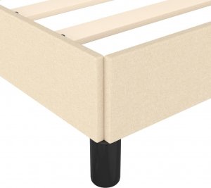 vidaXL vidaXL Rama łóżka, kremowa, 80 x 200 cm, tapicerowana tkaniną 7