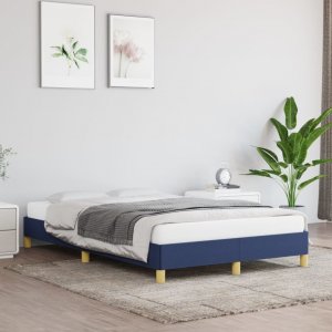 vidaXL vidaXL Rama łóżka, niebieska, 120x200 cm, obita tkaniną 1