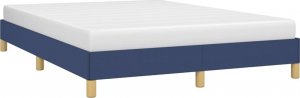 vidaXL vidaXL Rama łóżka, niebieska, 140 x 200 cm, obita tkaniną 3