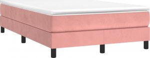 vidaXL vidaXL Rama łóżka, różowa, 120 x 200 cm, tapicerowana aksamitem 3