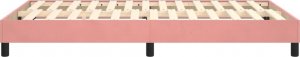 vidaXL vidaXL Rama łóżka, różowa, 120 x 200 cm, tapicerowana aksamitem 6