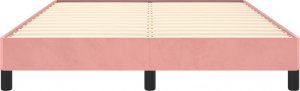 vidaXL vidaXL Rama łóżka, różowa, 140 x 200 cm, tapicerowana aksamitem 5