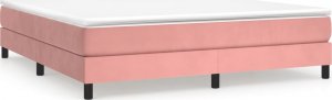 vidaXL vidaXL Rama łóżka, różowa, 180x200 cm, tapicerowana aksamitem 2