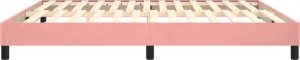 vidaXL vidaXL Rama łóżka, różowa, 180x200 cm, tapicerowana aksamitem 6