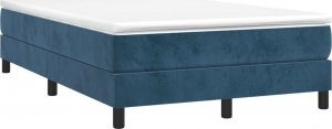 vidaXL vidaXL Rama łóżka, ciemnoniebieska, 120x200 cm, tapicerowana aksamitem 3