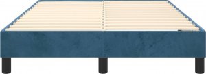 vidaXL vidaXL Rama łóżka, ciemnoniebieska, 120x200 cm, tapicerowana aksamitem 5