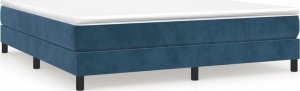vidaXL vidaXL Rama łóżka, ciemnoniebieska, 180x200 cm, tapicerowana aksamitem 2