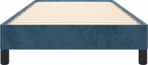 vidaXL vidaXL Rama łóżka, ciemnoniebieska, 90x200 cm, tapicerowana aksamitem 5