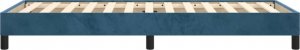 vidaXL vidaXL Rama łóżka, ciemnoniebieska, 90x200 cm, tapicerowana aksamitem 6
