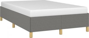 vidaXL vidaXL Rama łóżka, ciemnoszara, 120x200 cm, obita tkaniną 3