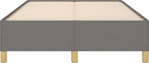 vidaXL vidaXL Rama łóżka, ciemnoszara, 120x200 cm, obita tkaniną 5