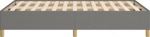 vidaXL vidaXL Rama łóżka, ciemnoszara, 120x200 cm, obita tkaniną 6