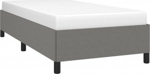vidaXL vidaXL Rama łóżka, ciemnoszara, 80x200 cm, tapicerowana tkaniną 3