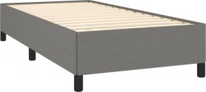 vidaXL vidaXL Rama łóżka, ciemnoszara, 80x200 cm, tapicerowana tkaniną 4