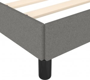 vidaXL vidaXL Rama łóżka, ciemnoszara, 80x200 cm, tapicerowana tkaniną 7
