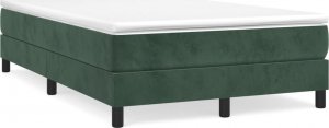 vidaXL vidaXL Rama łóżka, ciemnozielona, 120x200 cm, tapicerowana aksamitem 2