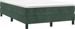 vidaXL vidaXL Rama łóżka, ciemnozielona, 120x200 cm, tapicerowana aksamitem 3