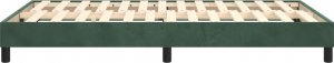 vidaXL vidaXL Rama łóżka, ciemnozielona, 120x200 cm, tapicerowana aksamitem 6
