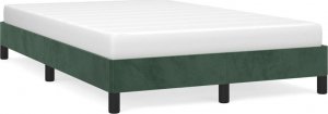 vidaXL vidaXL Rama łóżka, ciemnozielona, 120x200 cm, tapicerowana aksamitem 2