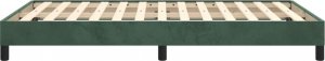 vidaXL vidaXL Rama łóżka, ciemnozielona, 120x200 cm, tapicerowana aksamitem 6
